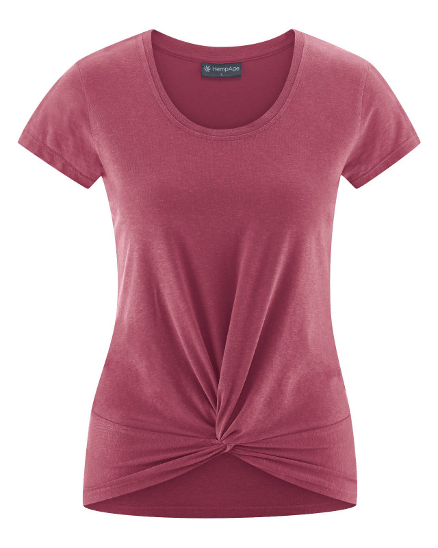 HempAge Hanf Yoga Shirt - Farbe tinto aus Hanf und Bio-Baumwolle