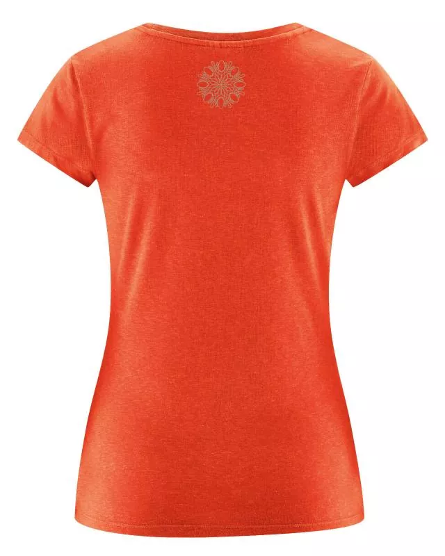 HempAge Hanf Yoga T-Shirt - Farbe brick aus Bio-Baumwolle und Hanf