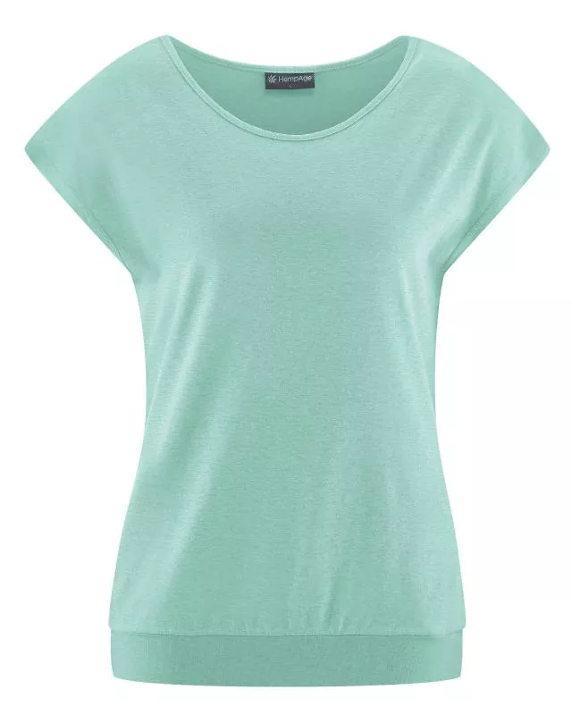 HempAge Hanf Yoga T-Shirt - Farbe sage aus Hanf und Bio-Baumwolle