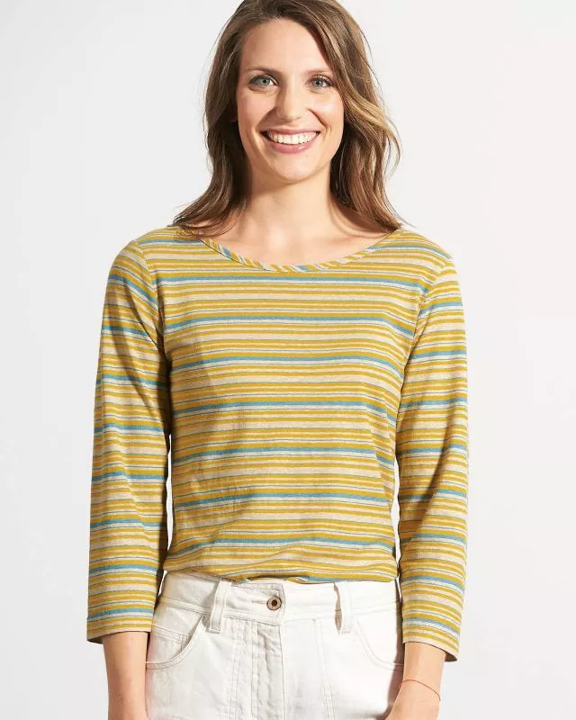 HempAge Hanf Shirt Longsleeve - Farbe gobi aus Hanf und Bio-Baumwolle