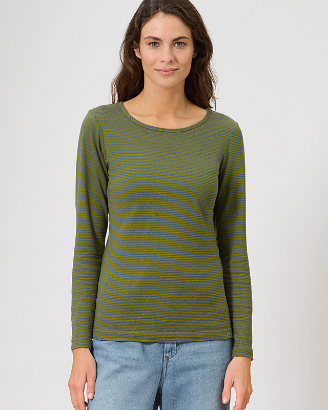 HempAge Hanf Langarmshirt - Farbe dove/pasture aus Hanf und Bio-Baumwolle