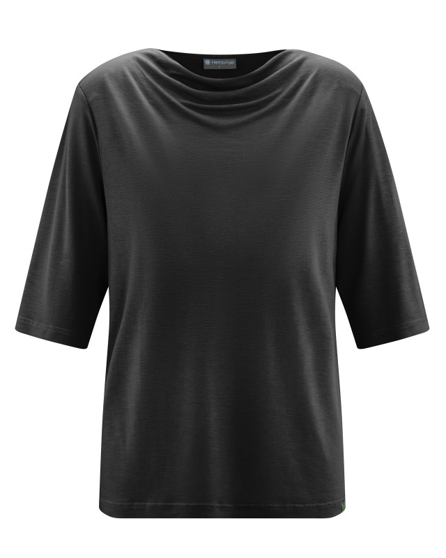 HempAge Hanf Shirt - Farbe black aus 100% Lyocell