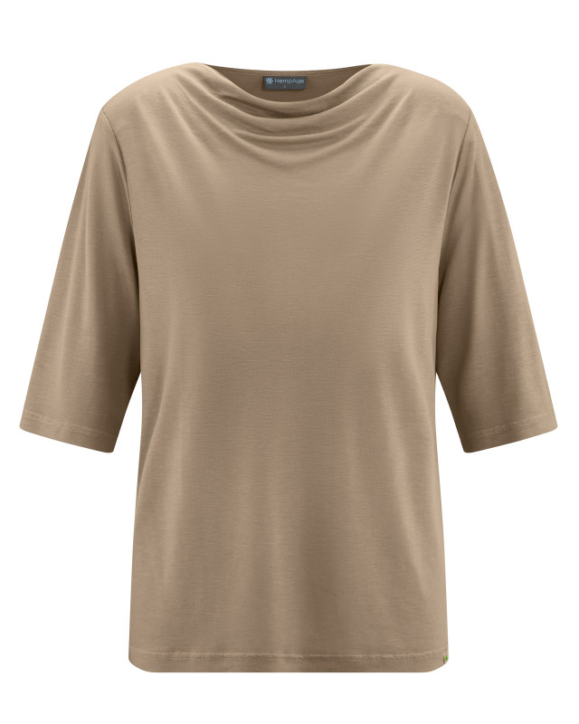 HempAge Hanf Shirt - Farbe shitake aus 100% Lyocell
