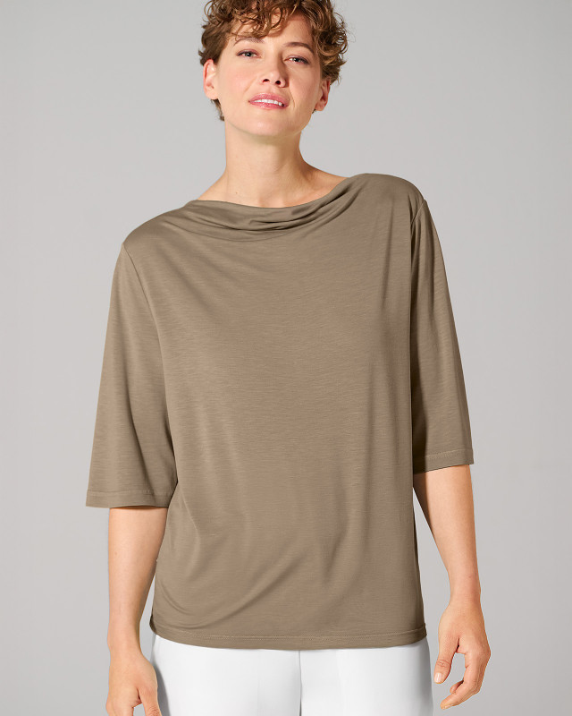 HempAge Hanf Shirt - Farbe shitake aus 100% Lyocell