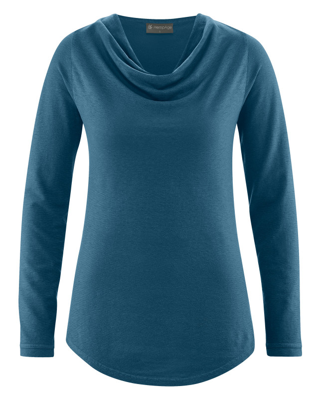 HempAge Hanf Langarmshirt - Farbe reef aus Hanf und Bio-Baumwolle