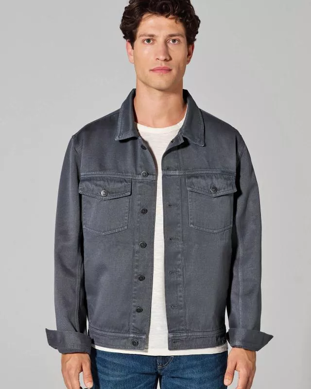 HempAge Hanf Jeans Jacke - Farbe dark aus Hanf und Bio-Baumwolle