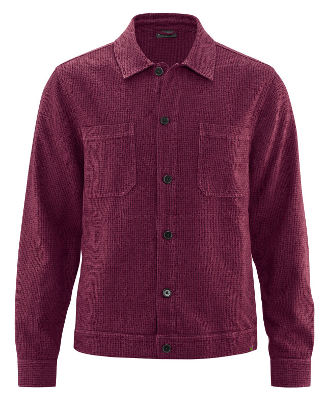 HempAge Hanf Jacke - Farbe wine aus Hanf und Bio-Baumwolle