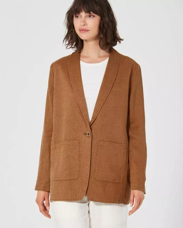 HempAge Hanf Blazer - Farbe almond aus Hanf und Bio-Baumwolle