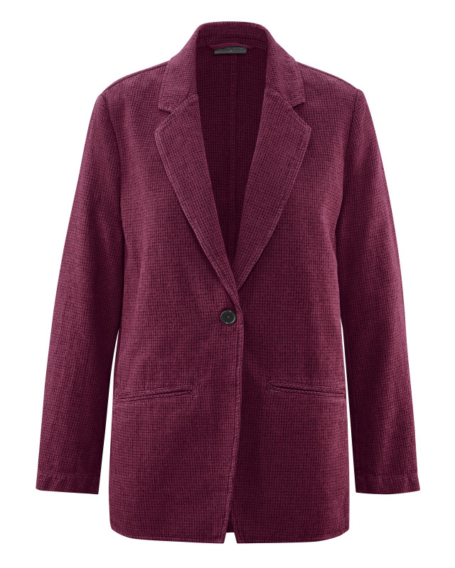 HempAge Hanf Blazer - Farbe wine aus Hanf und Bio-Baumwolle