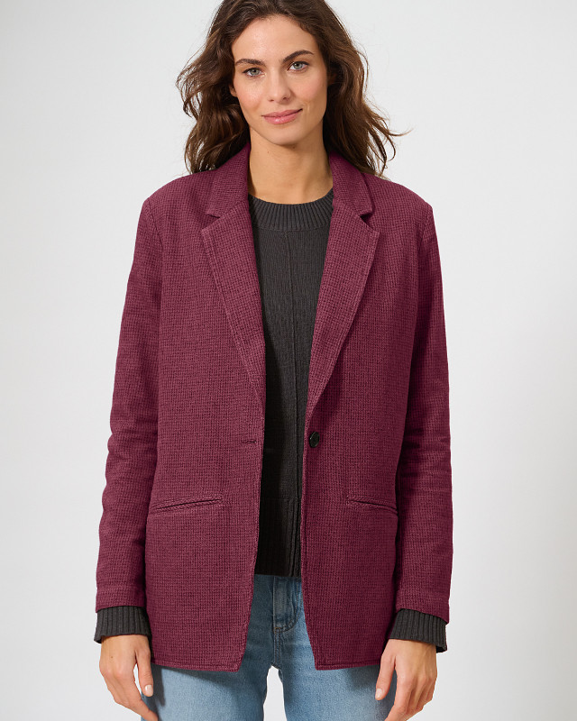 HempAge Hanf Blazer - Farbe wine aus Hanf und Bio-Baumwolle