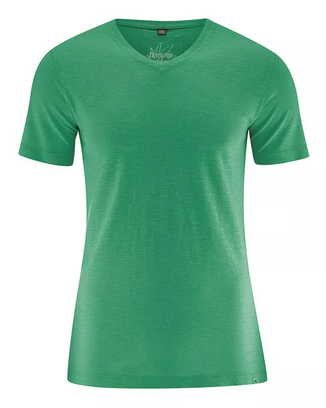 HempAge Hanf T-Shirt Vince - Farbe smaragd aus Hanf und Bio-Baumwolle