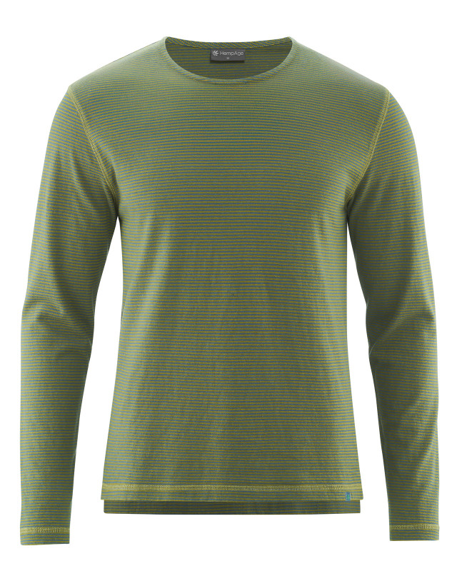 HempAge Hanf Langarmshirt - Farbe dove/pasture aus Hanf und Bio-Baumwolle