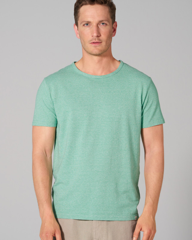 HempAge Hanf T-Shirt - Farbe miami/natur aus Hanf und Bio-Baumwolle