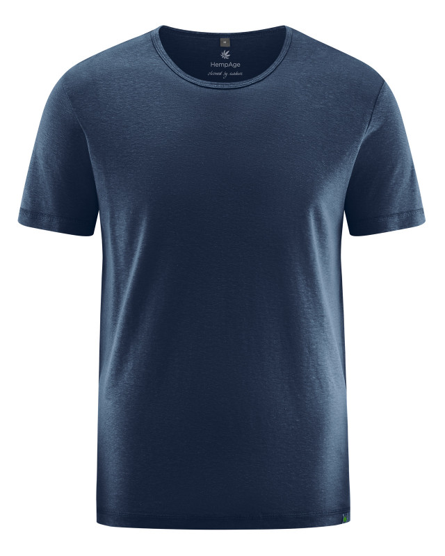 HempAge Hanf T-Shirt - Farbe navy aus Hanf und Lyocell