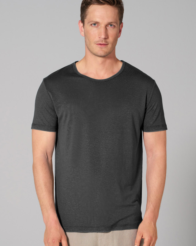 HempAge Hanf T-Shirt - Farbe black aus Hanf und Lyocell