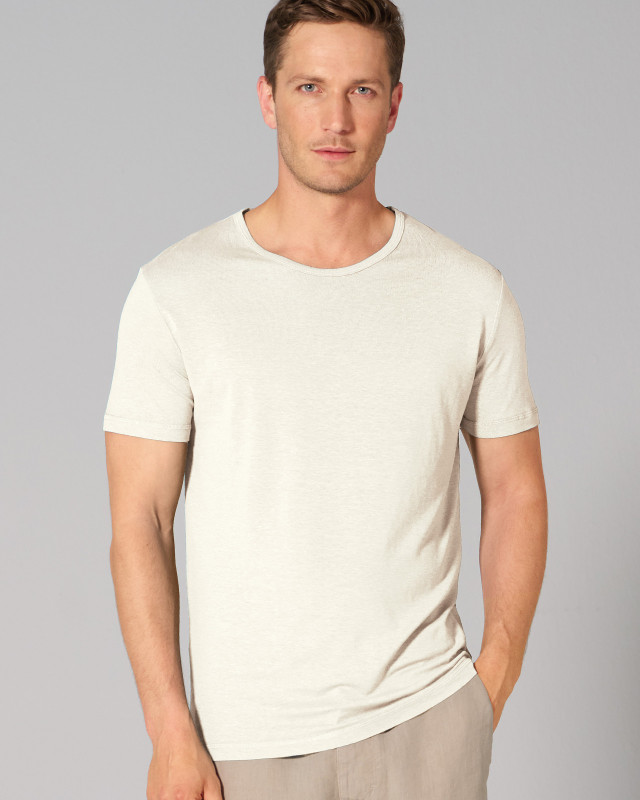 HempAge Hanf T-Shirt - Farbe offwhite aus Hanf und Lyocell