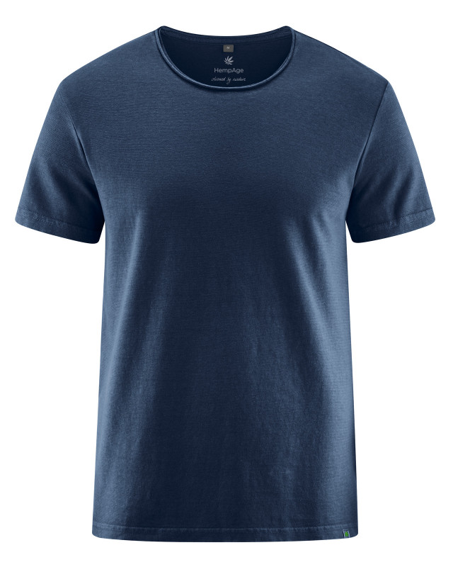 HempAge Hanf T-Shirt - Farbe navy aus Hanf und Bio-Baumwolle