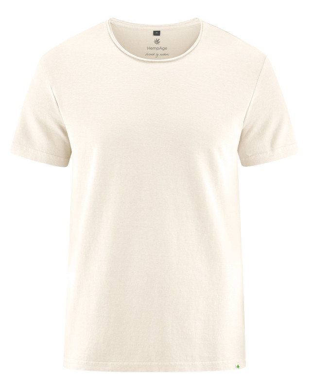 HempAge Hanf T-Shirt - Farbe offwhite aus Hanf und Bio-Baumwolle
