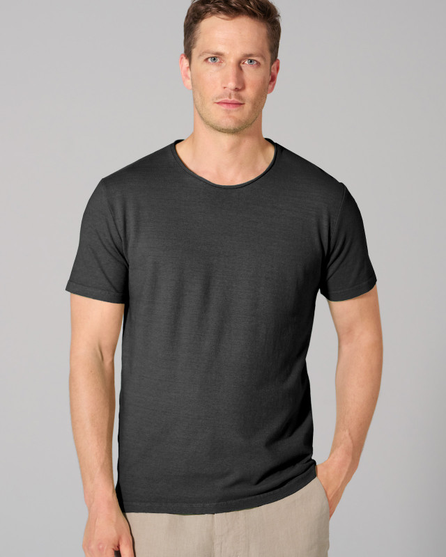 HempAge Hanf T-Shirt - Farbe black aus Hanf und Bio-Baumwolle