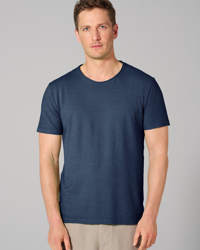 HempAge Hanf T-Shirt - Farbe navy aus Hanf und Bio-Baumwolle