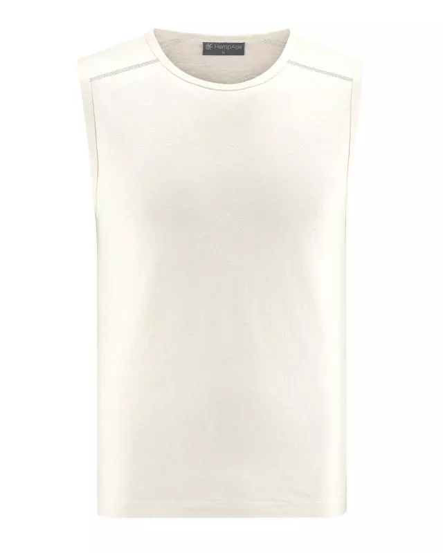 HempAge Hanf Yoga Tanktop - Farbe offwhite aus Hanf und Bio-Baumwolle