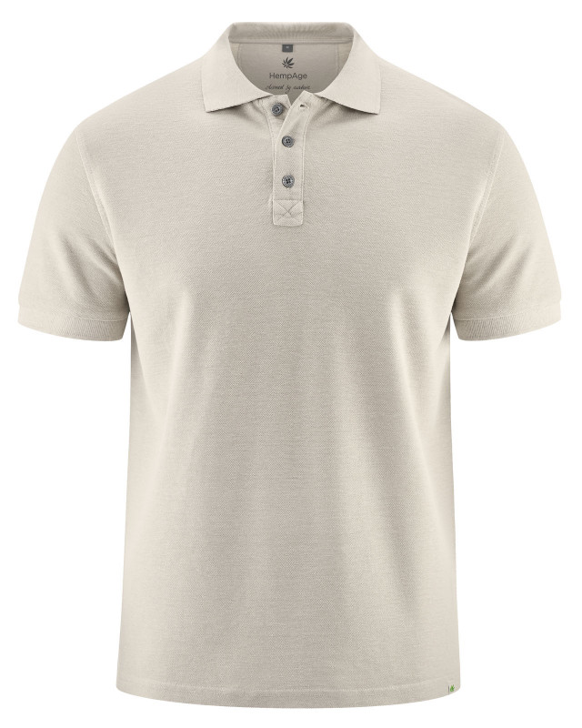 HempAge Hanf Poloshirt - Farbe distel aus Hanf und Bio-Baumwolle