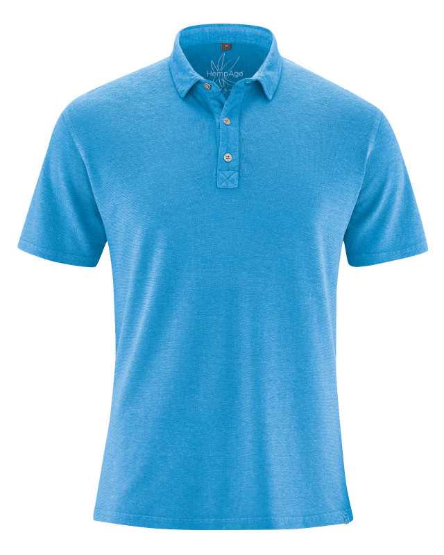 Hanf Herren Polo Shirt topaz XXL