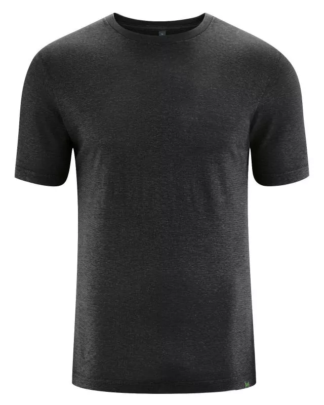 HempAge Hanf T-Shirt - Farbe black aus Hanf und Bio-Baumwolle