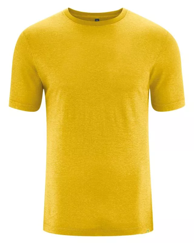 HempAge Hanf T-Shirt - Farbe curry aus Hanf und Bio-Baumwolle