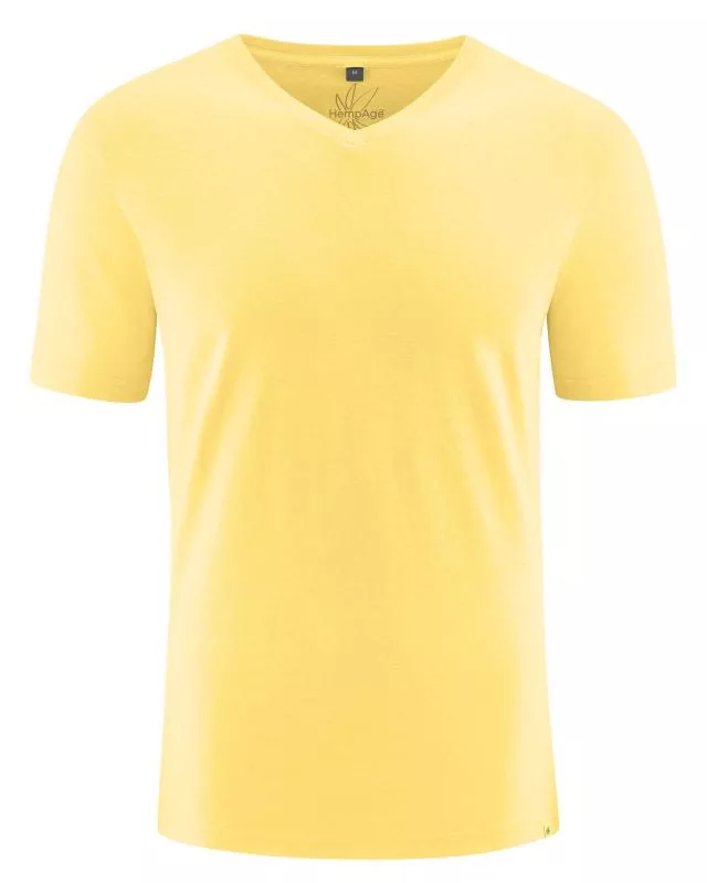 HempAge Hanf T-Shirt - Farbe butter aus Hanf und Bio-Baumwolle