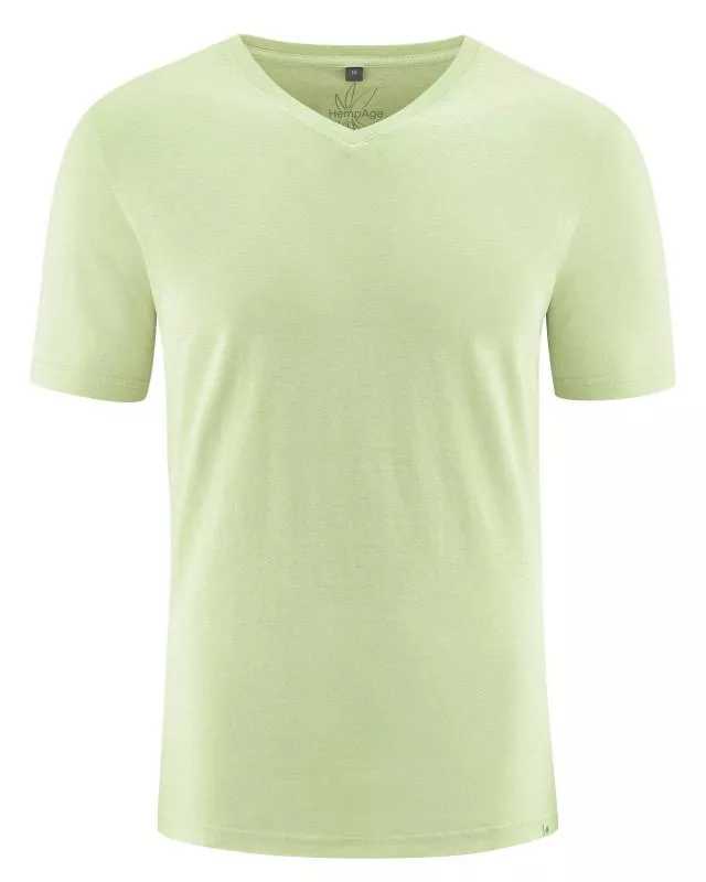 HempAge Hanf T-Shirt - Farbe matcha aus Hanf und Bio-Baumwolle