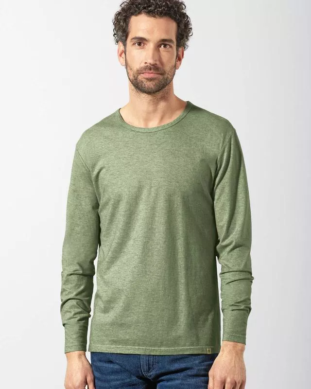 HempAge Hanf Langarmshirt - Farbe cactus aus Bio-Baumwolle und Hanf