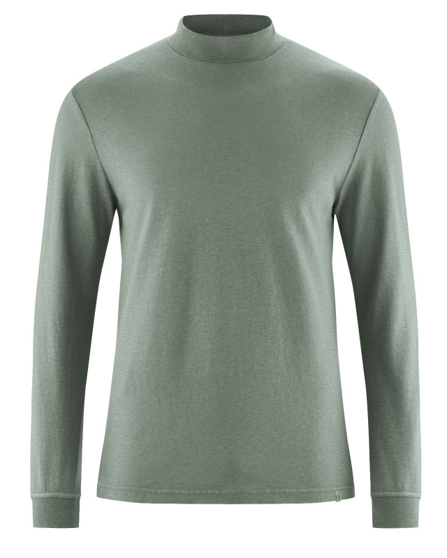 HempAge Hanf Langarmshirt - Farbe thyme aus Hanf und Bio-Baumwolle