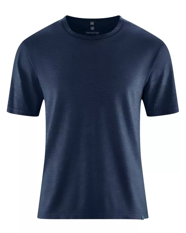 HempAge Hanf T-Shirt - Farbe navy aus Hanf und Bio-Baumwolle