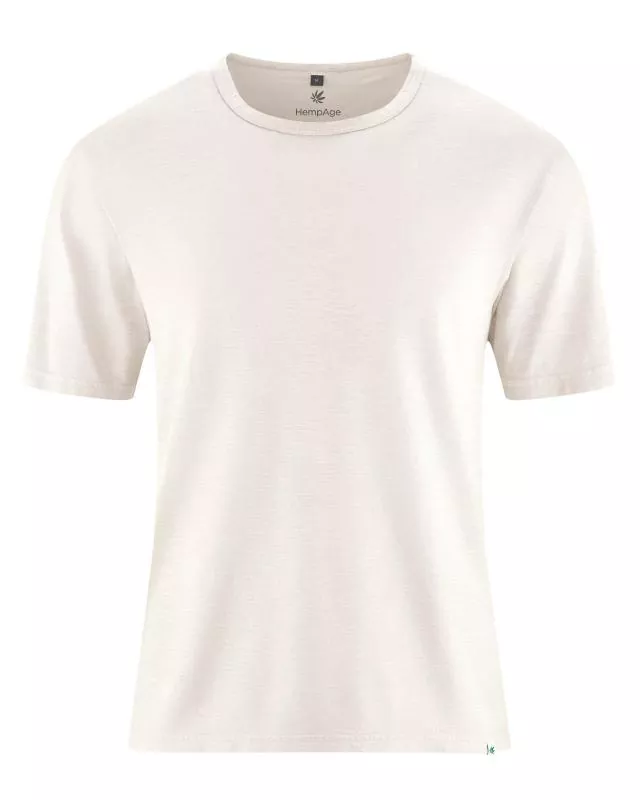 HempAge Hanf T-Shirt - Farbe offwhite aus Hanf und Bio-Baumwolle