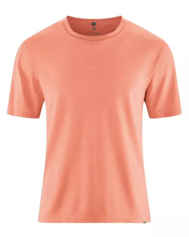 HempAge Hanf T-Shirt - Farbe peach aus Hanf und Bio-Baumwolle