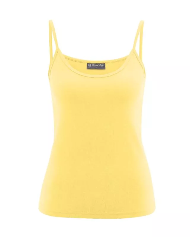HempAge Hanf Top - Farbe butter aus Hanf und Bio-Baumwolle
