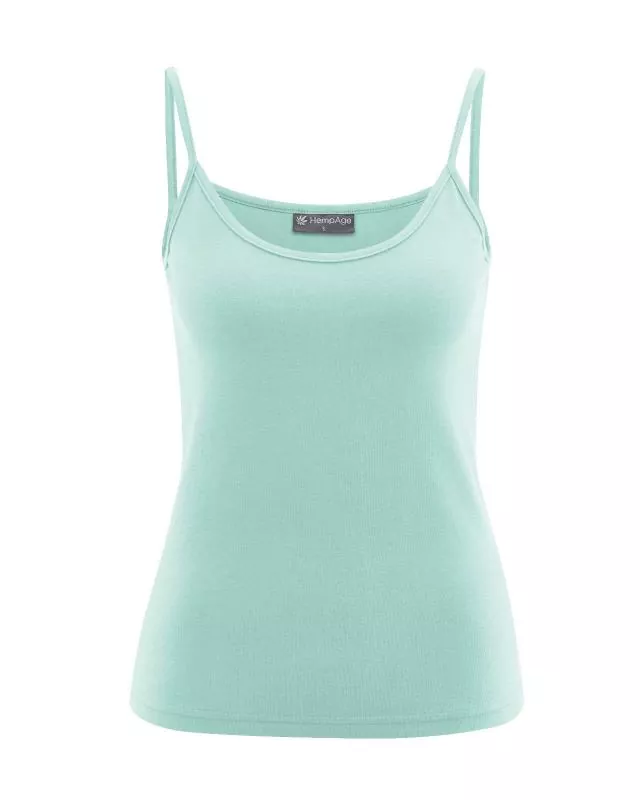 HempAge Hanf Top - Farbe sage aus Hanf und Bio-Baumwolle