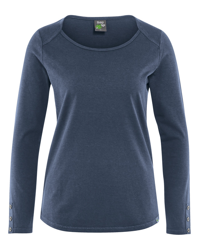 HempAge Hanf Shirt - Farbe wintersky aus Hanf und Bio-Baumwolle
