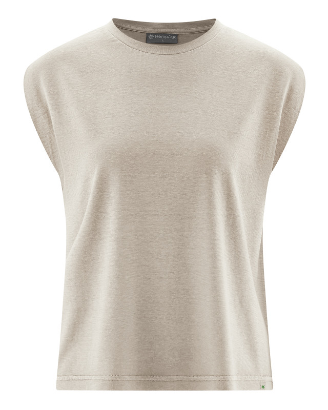 HempAge Hanf Top - Farbe distel aus Hanf und Bio-Baumwolle