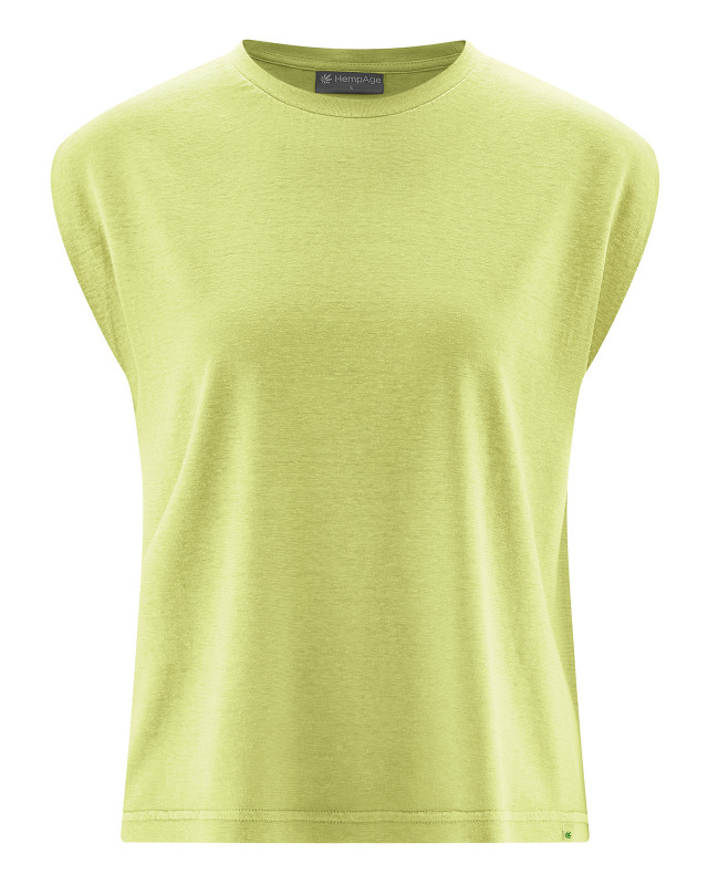 HempAge Hanf Top - Farbe lind aus Hanf und Bio-Baumwolle