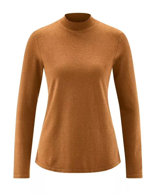 HempAge Hanf Langarmshirt - Farbe almond aus Hanf und Bio-Baumwolle