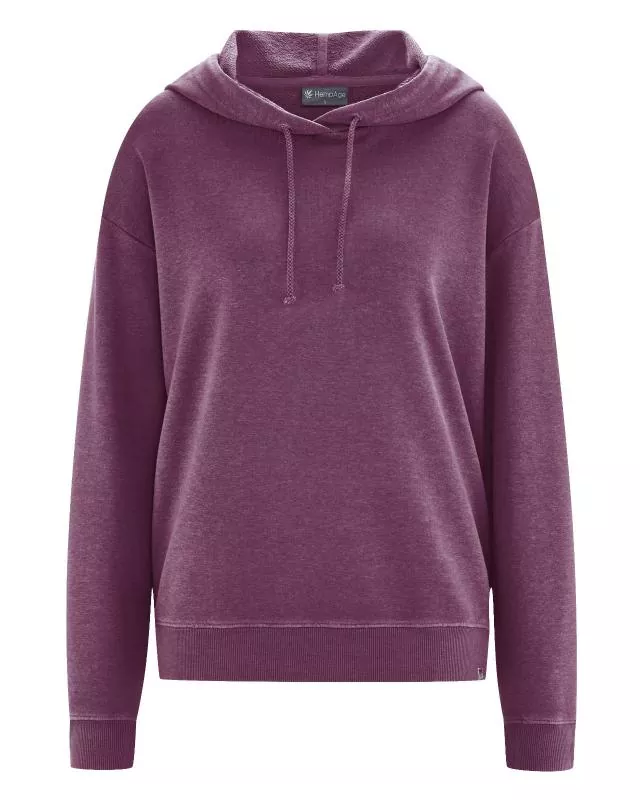 HempAge Hanf Hoodie - Farbe purple aus Hanf und Bio-Baumwolle