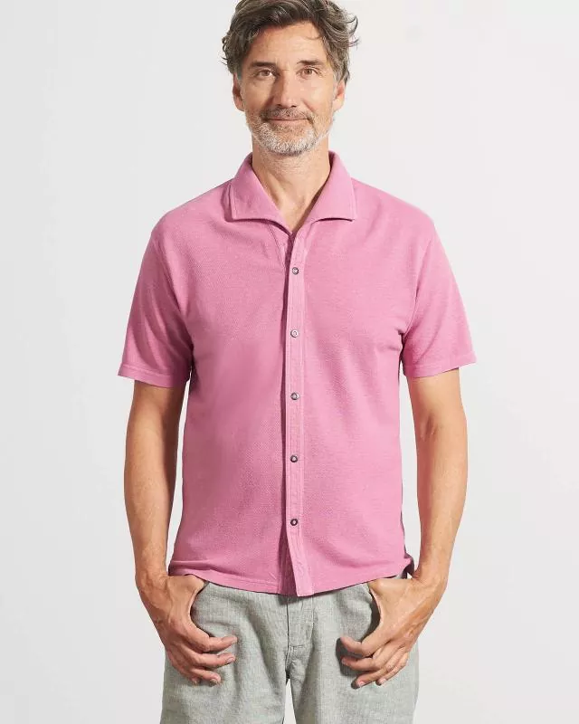 HempAge Hanf Hemd - Farbe rose aus Hanf und Bio-Baumwolle
