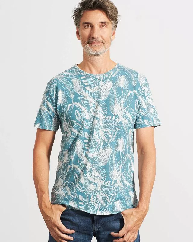 HempAge Hanf T-Shirt - Farbe wave aus Hanf und Bio-Baumwolle