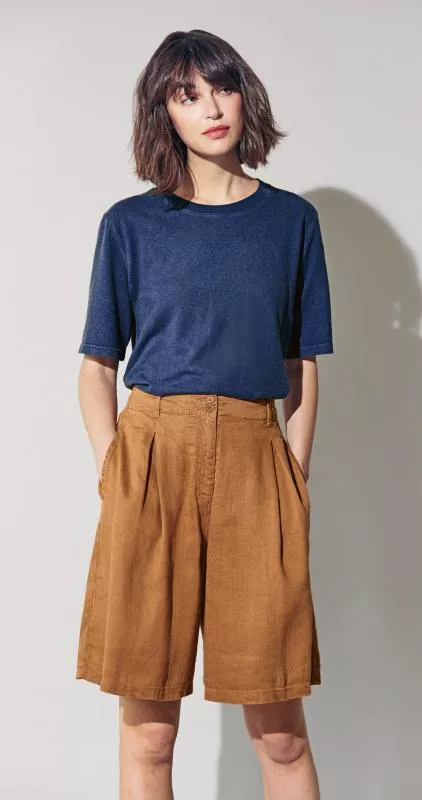 HempAge Hanf Bermuda - Farbe almond aus Hanf und Bio-Baumwolle