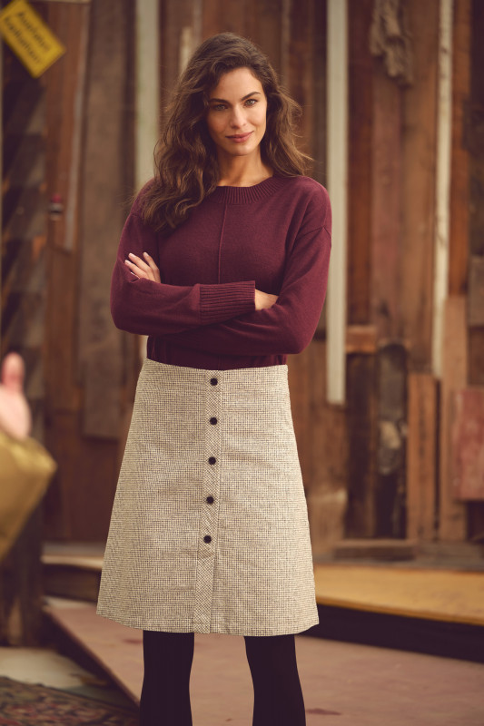 HempAge Hanf Pullover Strick - Farbe wine aus Hanf und Bio-Baumwolle