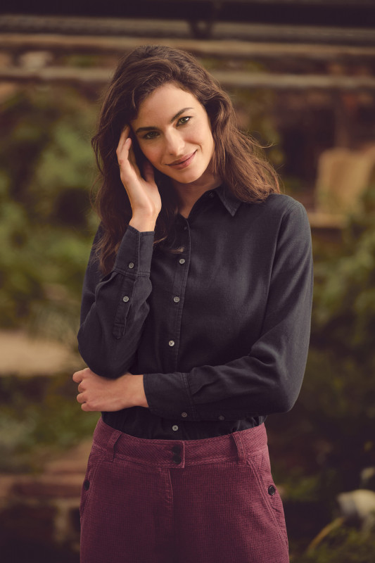 HempAge Hanf Bluse - Farbe black aus Hanf und Bio-Baumwolle