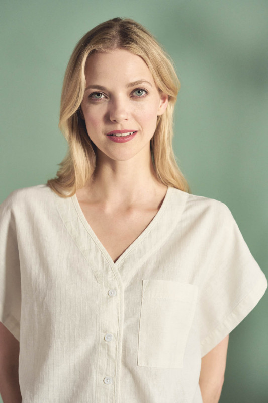 HempAge Hanf Bluse - Farbe offwhite aus Hanf und Bio-Baumwolle