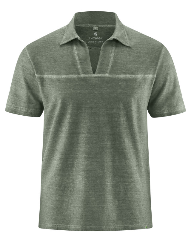 HempAge Hanf T-Shirt - Farbe moss aus Hanf und Bio-Baumwolle